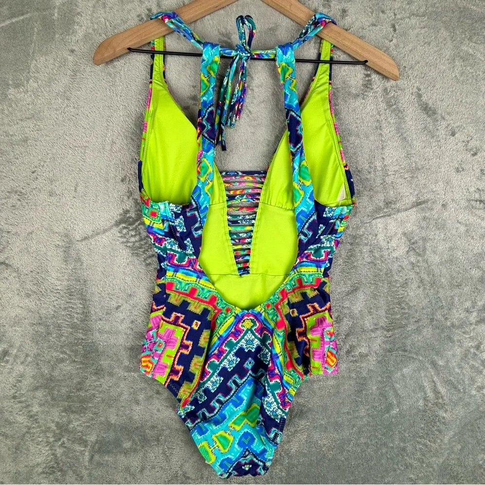 NEW Nanette Lepore Womens Small Coral Reef One Piece Swimsuit NWT - Picture 2 of 13
